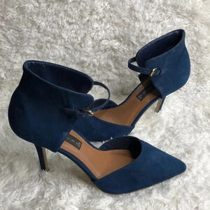 STEVEN By Steve Madden Blue Suede Shoes